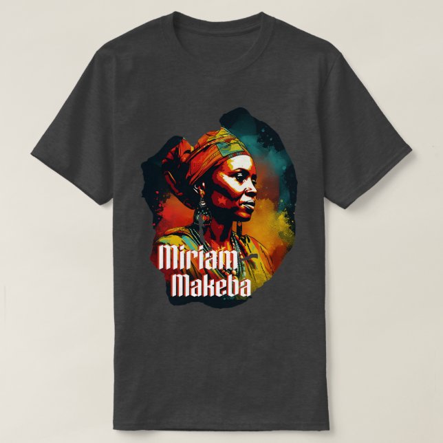 T-shirt Miriam Makeba Mama Afrique (Design devant)