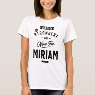 T-shirt Miriam Nom personnalisé Cadeau Anniversaire