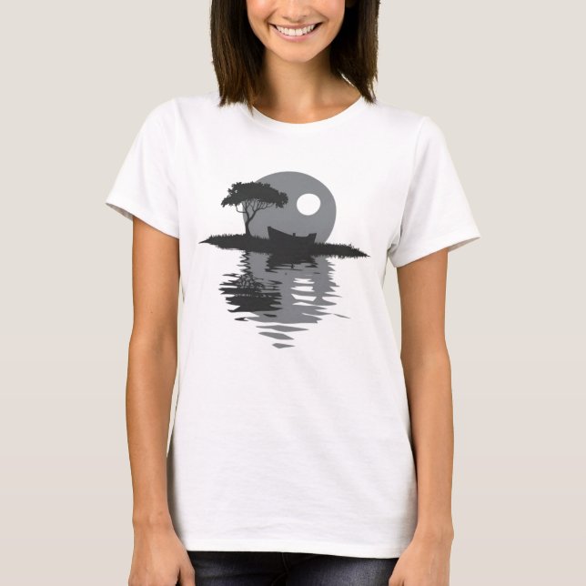 T-shirt Miroir bleu (Devant)