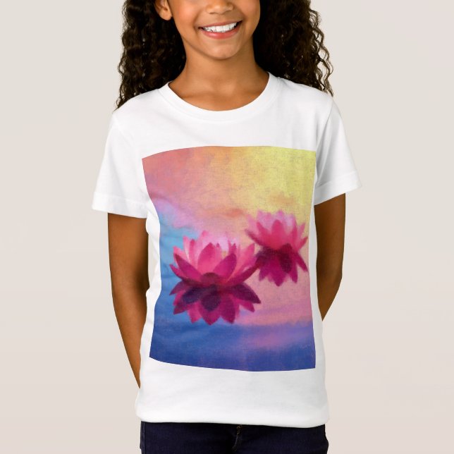 T-Shirt Miroir de fleurs (Devant)