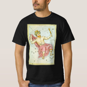 T-shirt Miroir d'Urania, carte céleste d'astronomie vintag