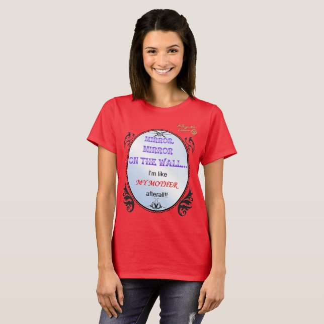 T-SHIRT MIROIR, MIROIR AU MUR (Devant entier)