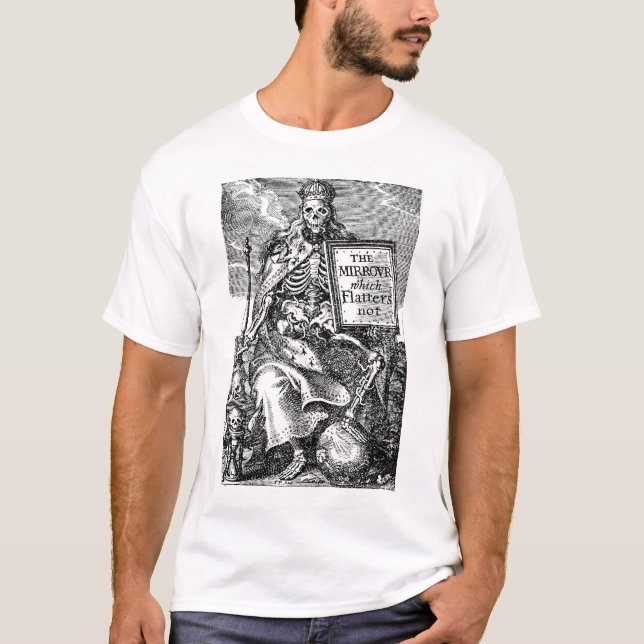 T-shirt Miroir qui flatte la pièce en t non lourde (Devant)