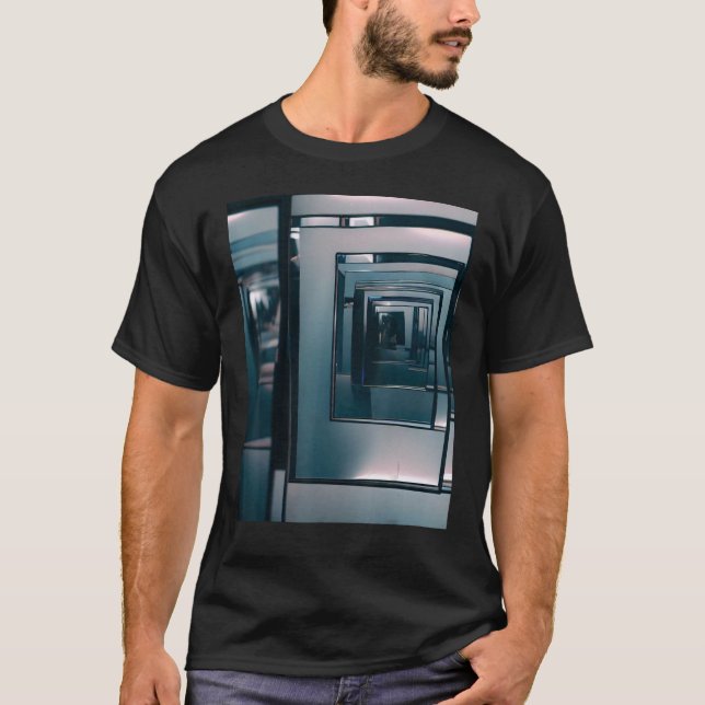 T-shirt Mirror Art of captivé Infinity Glass Hall Mirro (Devant)