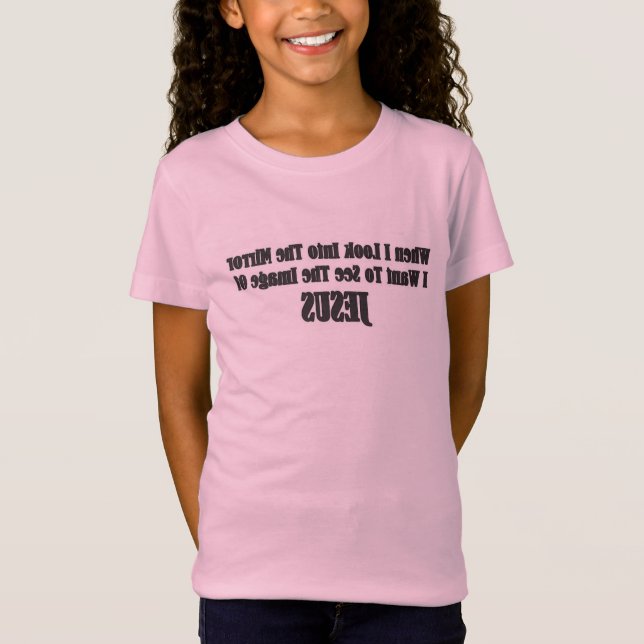 T-shirt Mirror Reflection pour filles (Devant)