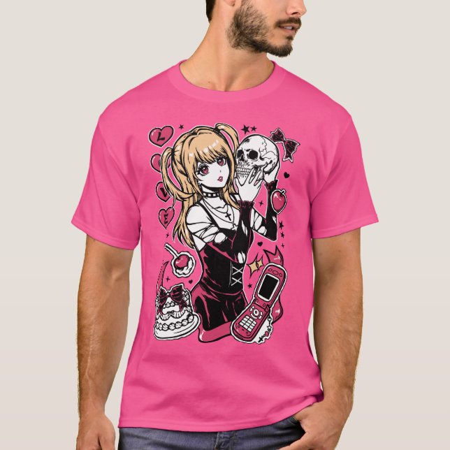 T-shirt Misa Gótica Chica Anime (Devant)
