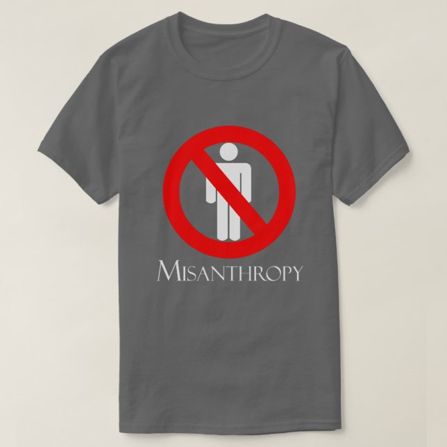 T-shirt misantropie (Design devant)