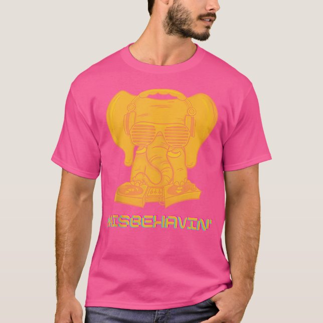 T-shirt Misbehaving Edm Music Festival Rave (Devant)
