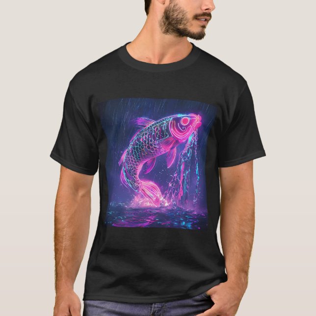 T-shirt Mise à niveau du courant néon (Devant)