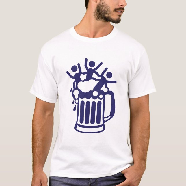 T-shirt mise en biere alcool humour personnage 98 (Devant)