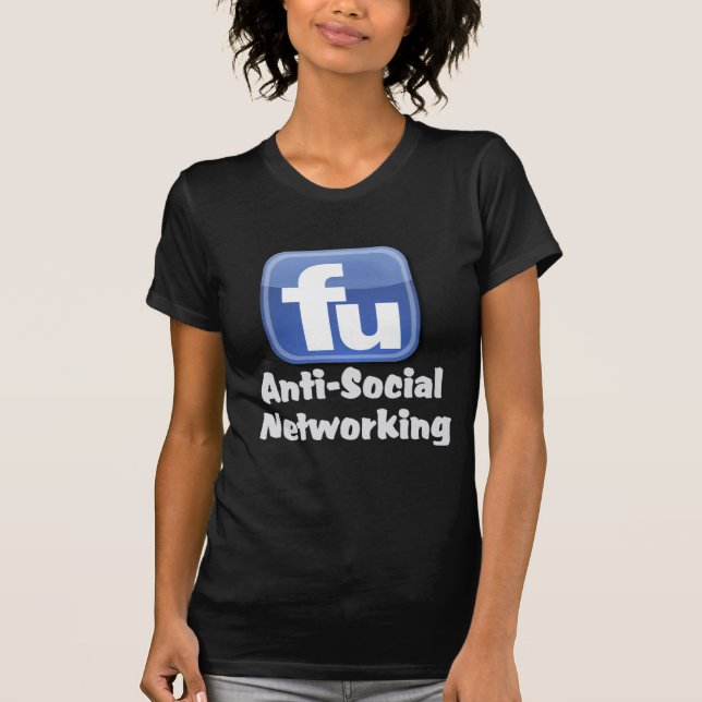 T-shirt Mise en réseau antisociale (Devant)