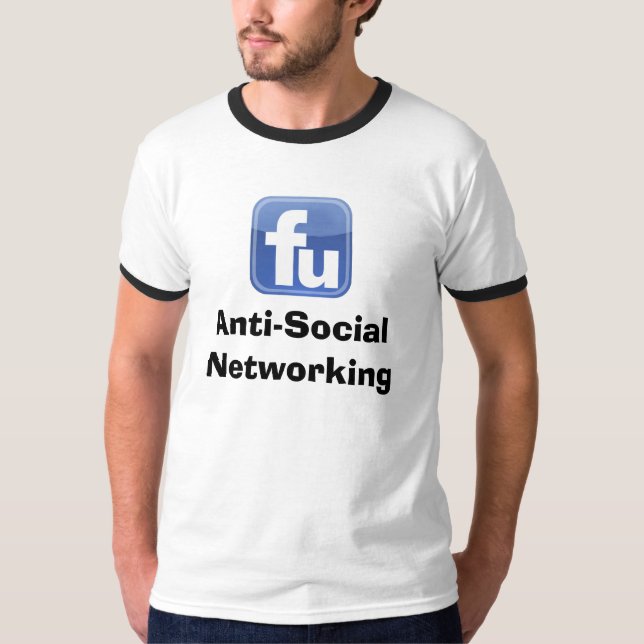 T-shirt Mise en réseau antisociale (Devant)