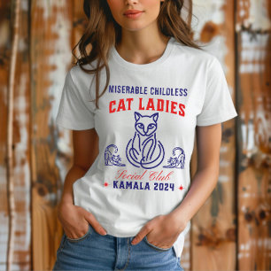 T-shirt Miserable Enfless Chat Ladies for Kamala 2024