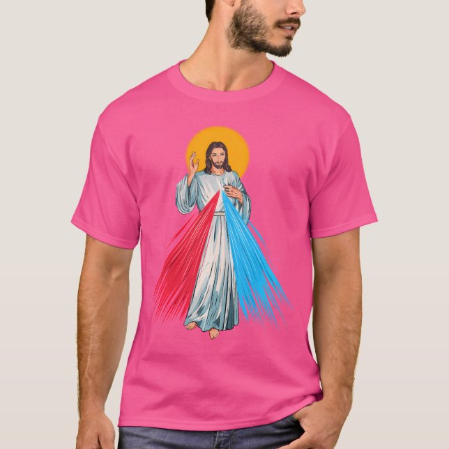 T-shirt Miséricorde Divine De Jésus-Christ (Devant)