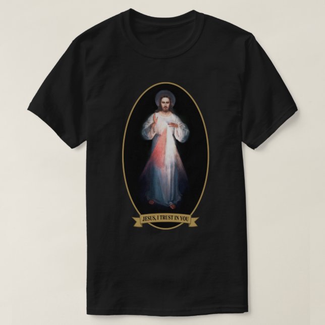 T-shirt Miséricorde divine Jésus Je fais confiance en toi (Design devant)