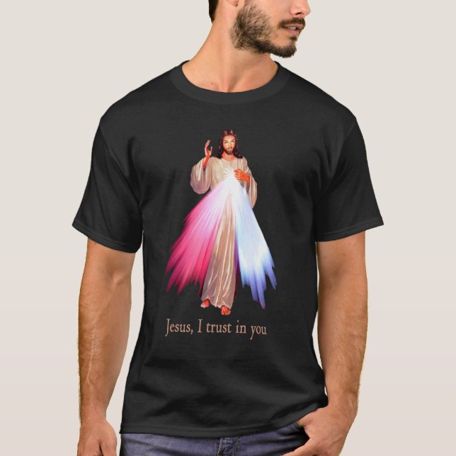 T-shirt Miséricorde Divine Jésus Je Me Fie En Toi (Devant)