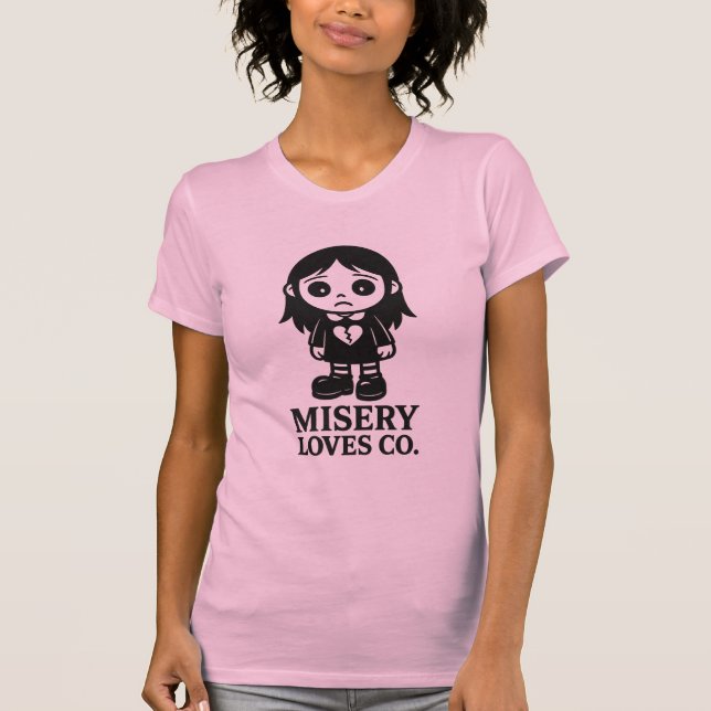 T-shirt Misery Grrl (Devant)
