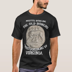 T-SHIRT MISFITS BOWLING ANCIENS OS CHRISTIANSBURG VIRGINIE