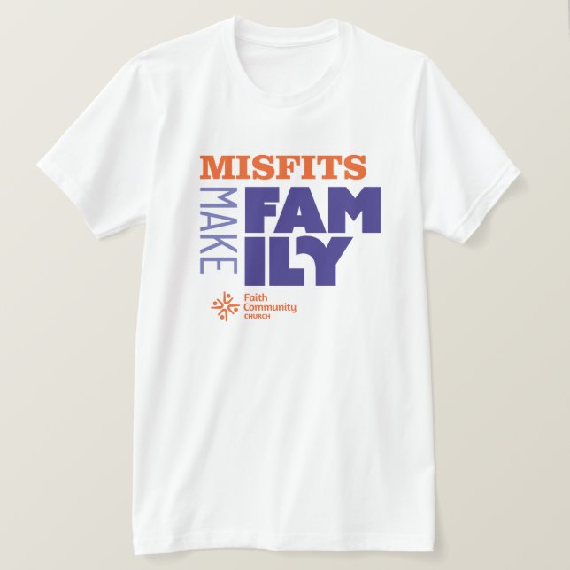 T-shirt Misfits Make Family Light (Design devant)