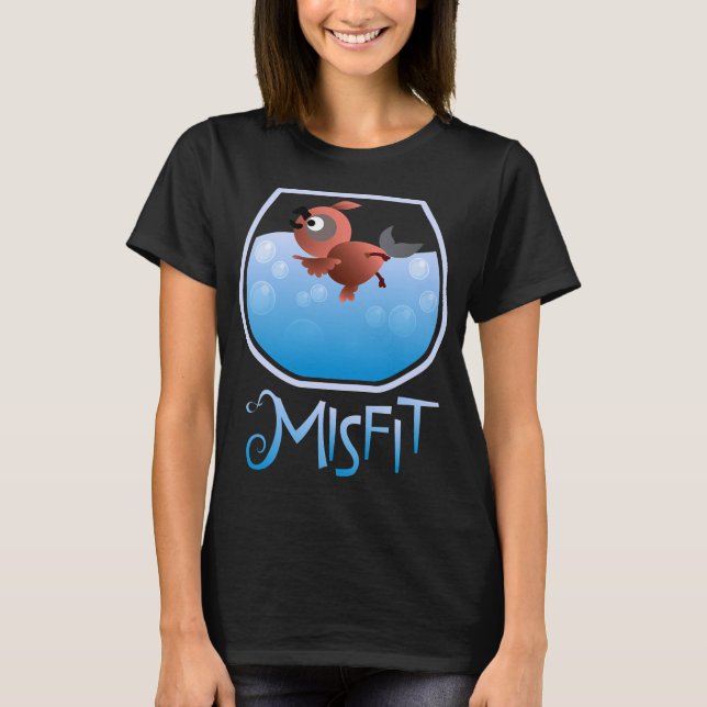 T-shirt Misfits - Oiseau qui Nage (Devant)