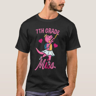 T-shirt Miss Ballet de 7e année Retour à l'école filles