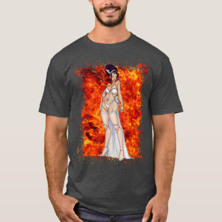 T-shirt Miss Frankenstein Horror Monster Vampire Halloween