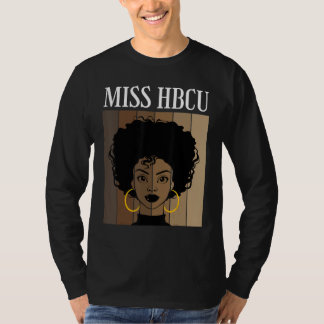 T-shirt Miss Hbcu Universités Noires Historiques Collèges