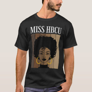 T-shirt Miss Hbcu Universités Noires Historiques Collèges