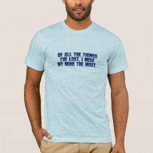 T-shirt Miss My Mind chemise - choisir style & couleur
