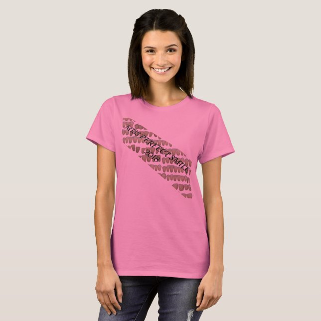 T-SHIRT MISS PARFAIT SMILE TEETH AWARD BANNER DENTAIRE (Devant entier)