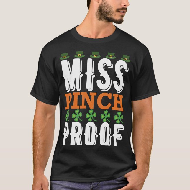 T-shirt Miss Pinch Preuve de la Saint Patrick (Devant)