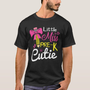T-shirt Miss Pre-K Cutie Retour À L'École Filles