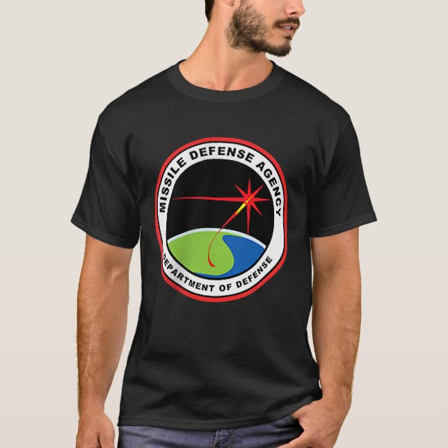 T-shirt  Missile Defense Agency DOD MDA Vétérinaire Fort (Devant)