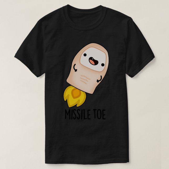 T-shirt Missile Toe Cute Mistletoe Pun 1 (Design devant)