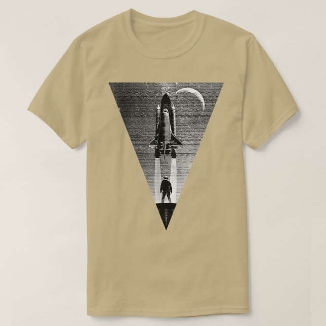 T-shirt Mission À L'Espace Spacship De L'Astronaute De La  (Design devant)