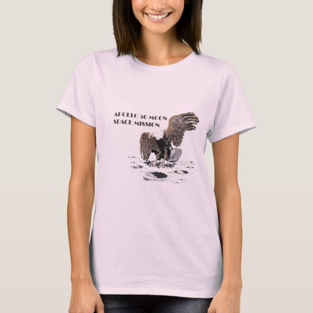 T-shirt Mission d'Apollo - lune. 1969-2019. (Devant)