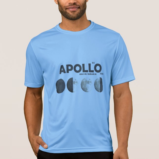T-shirt Mission d'Apollo - lune, 1969-2019 (Devant)