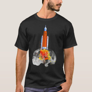T-shirt Mission de lancement de la fusée Artemis 1 SLS ver
