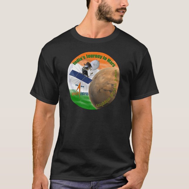 T-SHIRT MISSION DE MARS ORBITER : ISRO (Devant)