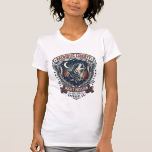T-shirt Mission de nuit patriotique Patriot Wolf Militaire
