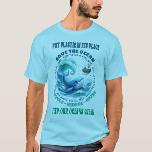T-shirt Mission des baleines : Sauvez nos océans