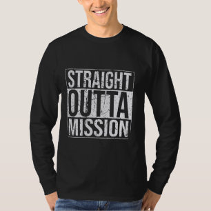 T-shirt Mission directe Grunge Typographie Vintage