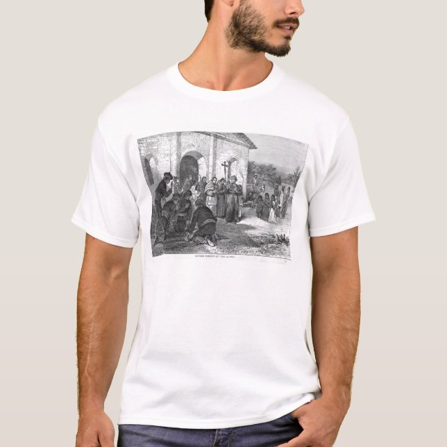 T-shirt Mission espagnole d'Alamo (Devant)