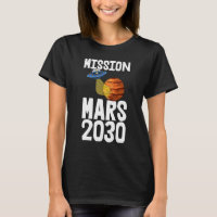 Mission Mars 2030 Jeunes Tee - shirts de voyage sp