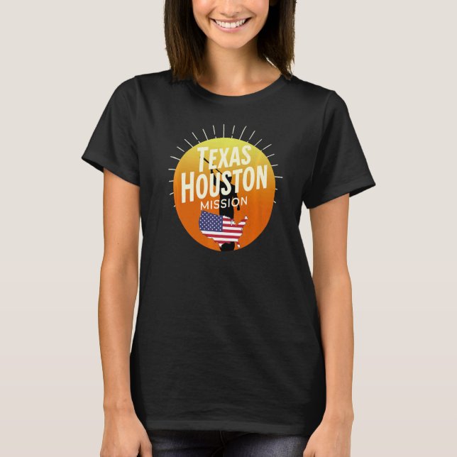 T-shirt Mission Missionnaire CTR Pr du Texas Houston Mormo (Devant)