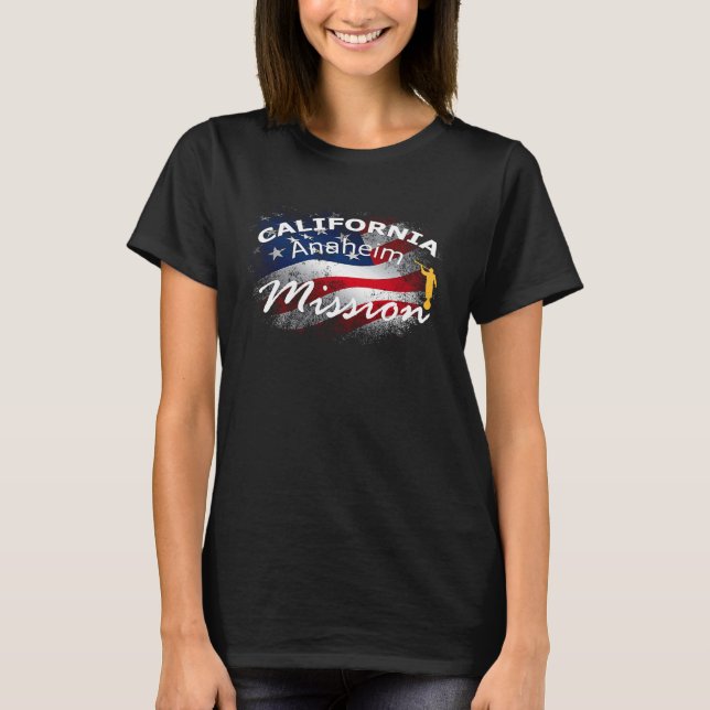 T-shirt Mission Missionnaire de Californie Anaheim Mormon  (Devant)