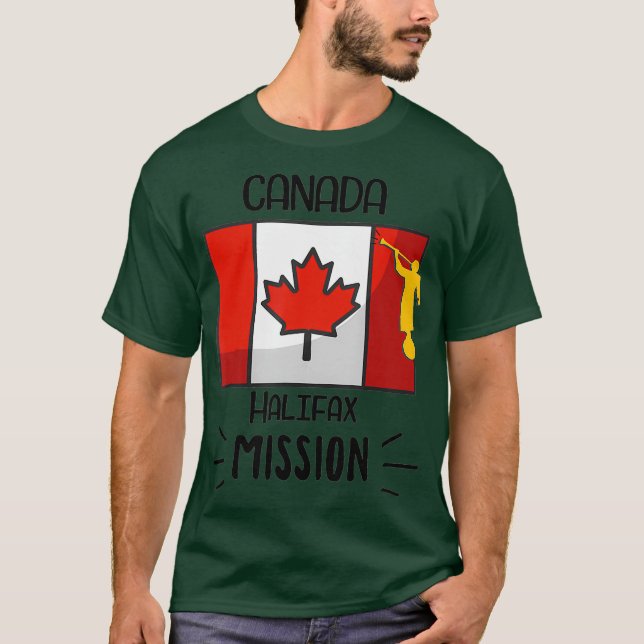 T-shirt Mission Missionnaire du Canada Halifax Mormon LDS (Devant)