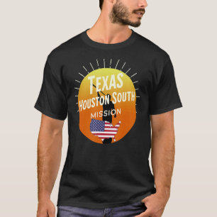 T-shirt Mission Missionnaire du Texas Houston South Mormon