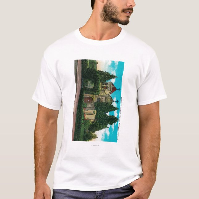 T-shirt Mission São Carlos De MontereyMonterey, CA (Devant)