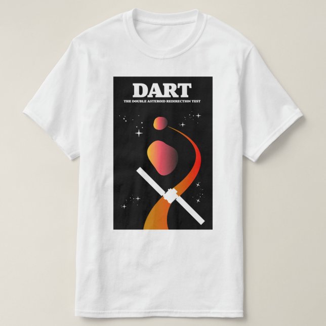 T-shirt Mission spatiale DART art spatial. (Design devant)